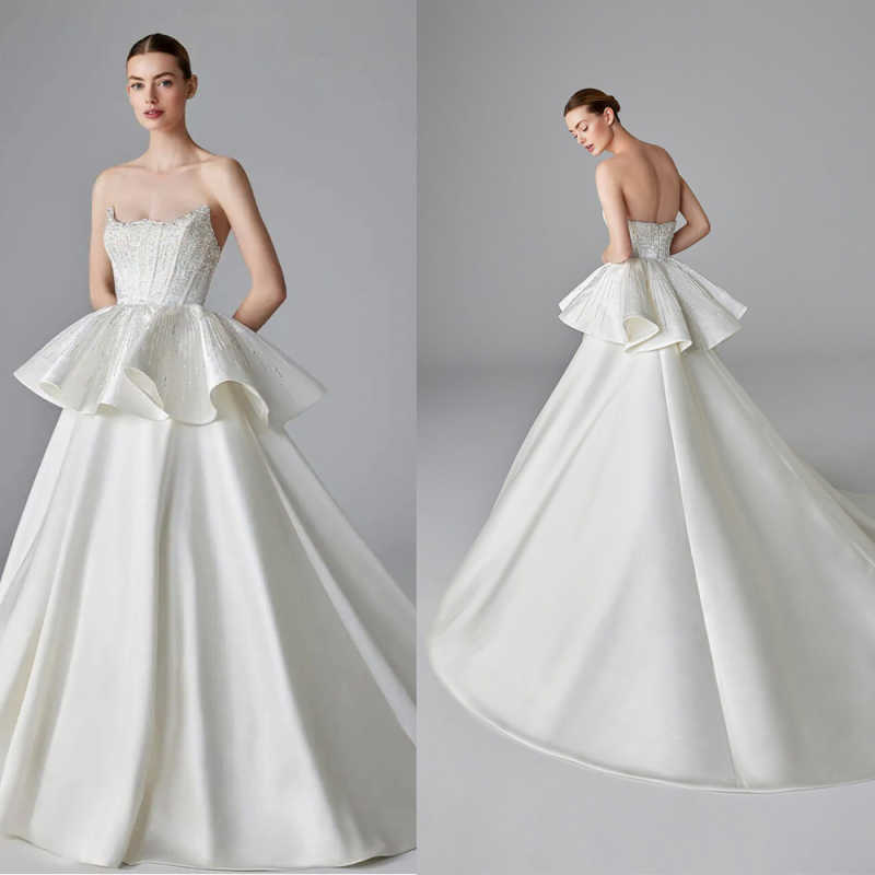 Embroidery Online Design - Abito da sposa elegante A-Line in