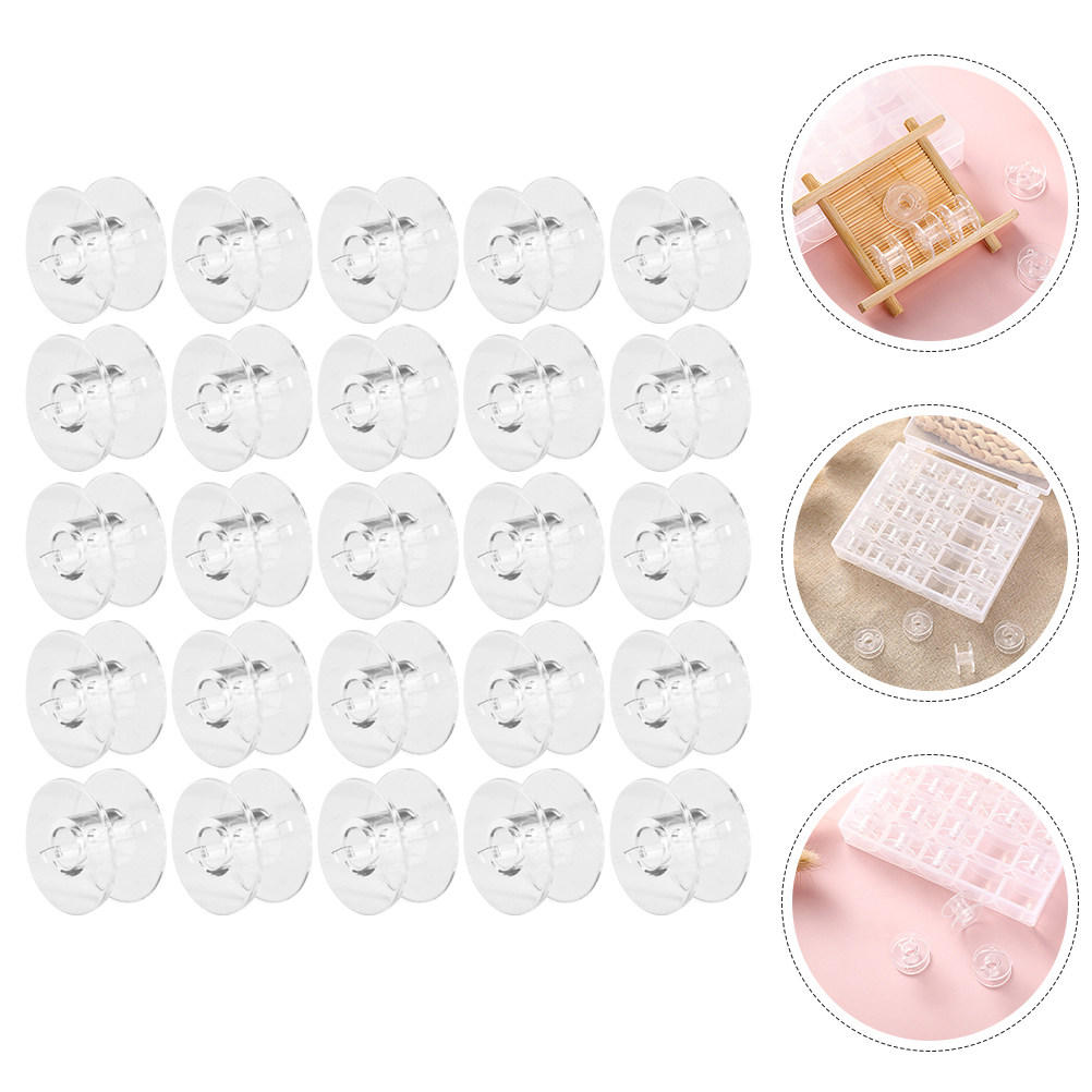 Embroidery Threads - Set di Bobine Trasparenti Resistenti all'Usura,