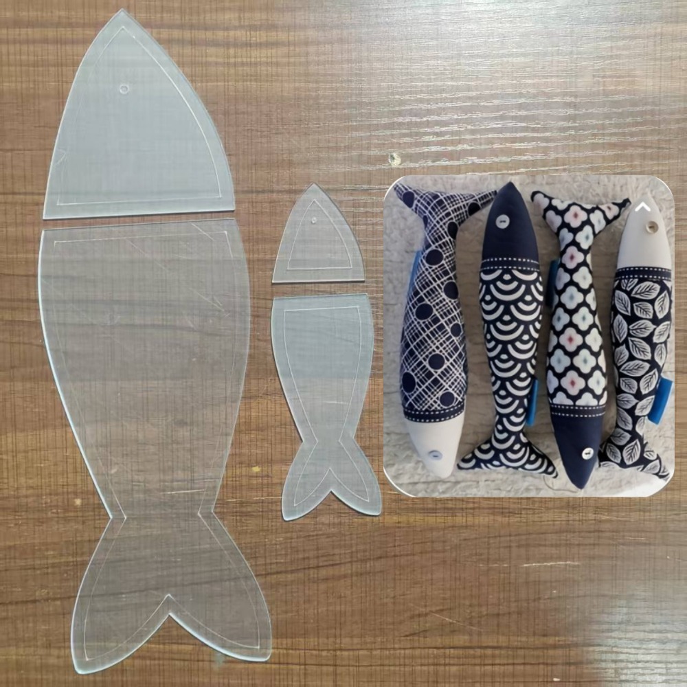 Embroidery Fish - Set di modelli per quilting a