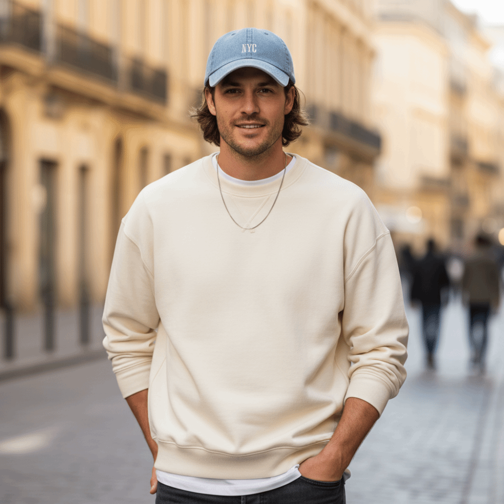 Embroidery Nyc - Cappellini da Baseball Vintage Casual con