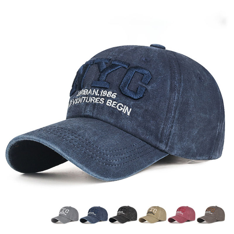 Embroidery Nyc - Cappellino da Baseball Vintage in Cotone