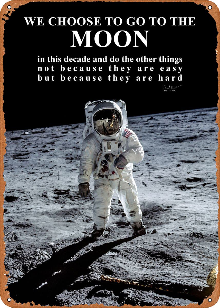 Embroidery Wall Art - Apollo 11 Moon Landing JFK Targa
