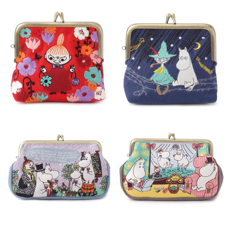 Embroidery Wallet - Borsa Portaoggetti della Serie Anime Moomin
