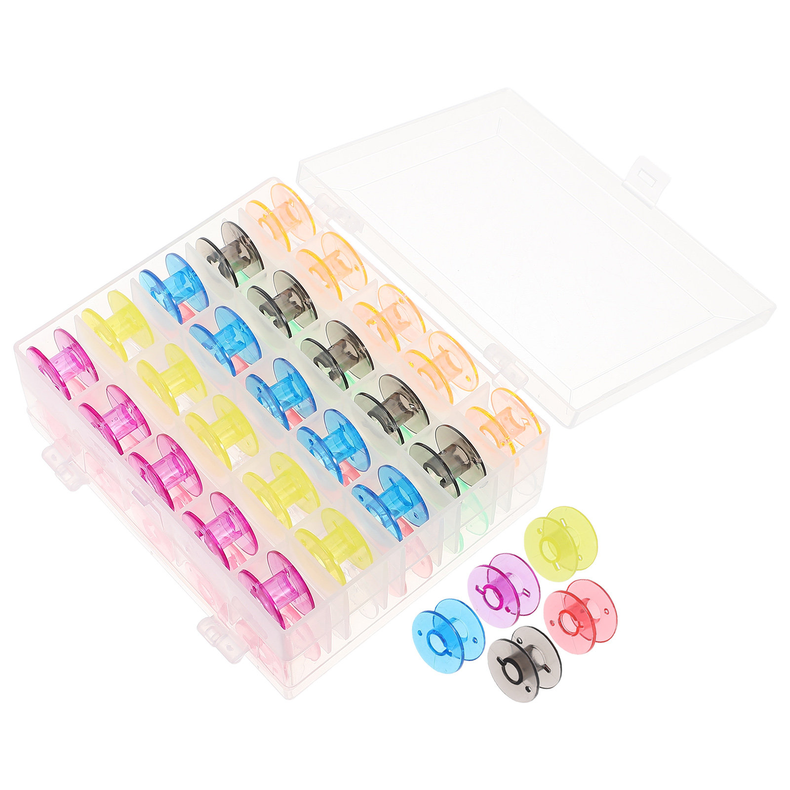 Embroidery Threads - 50 Bobine per Macchina da Cucire