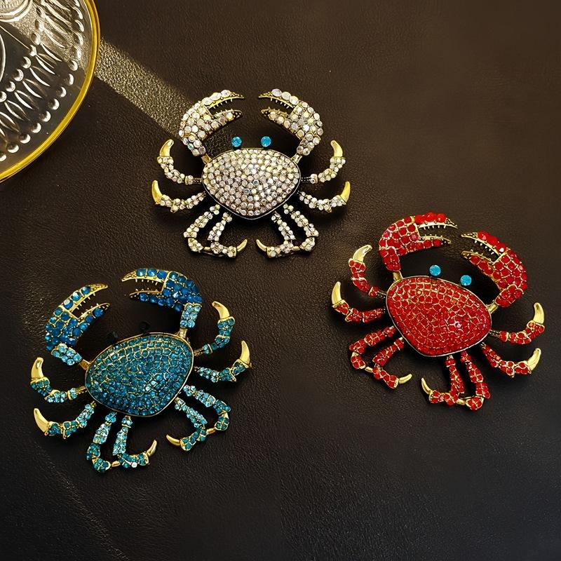Embroidery Fish - Spille a forma di granchio con