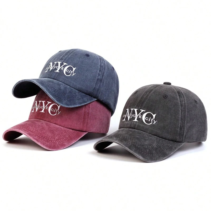 Embroidery Nyc - Berretti da baseball unisex con ricamo