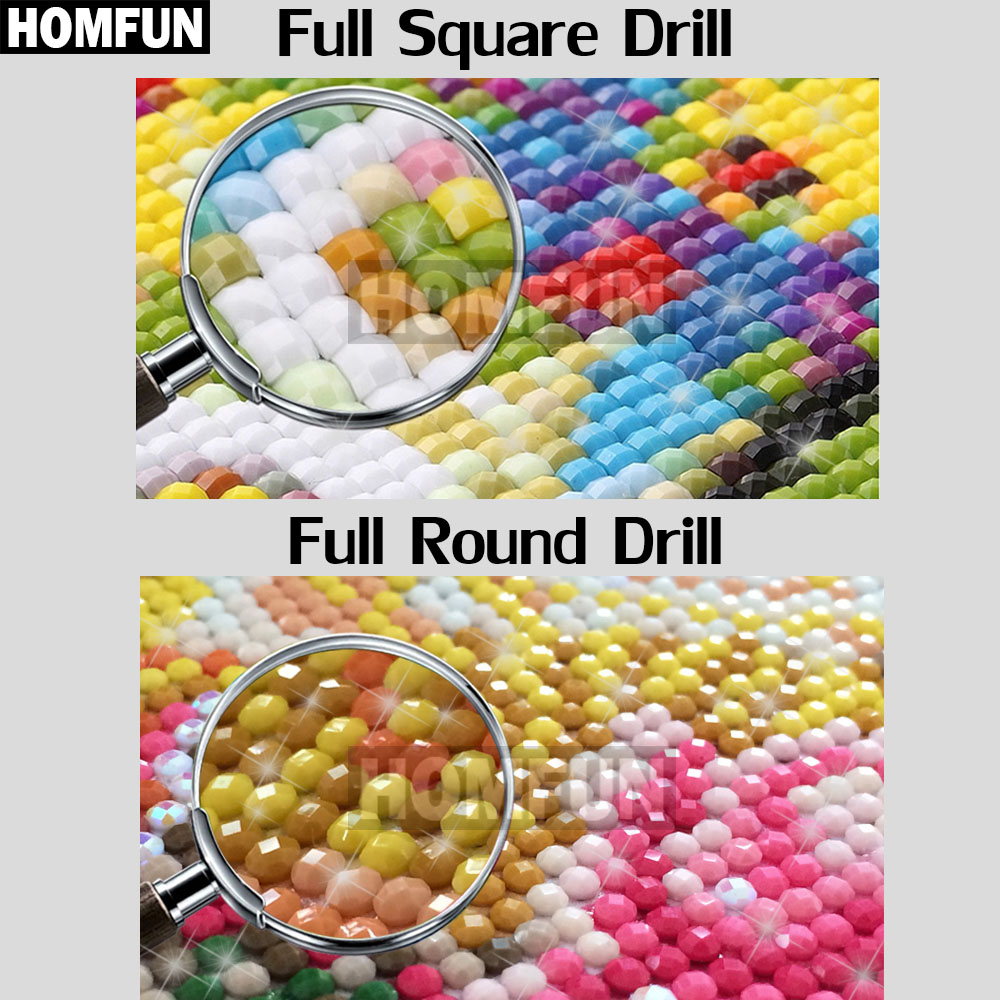 HOMFUN punta quadra/rotonda 5D - Embroidery Fish recensione e prezzo
