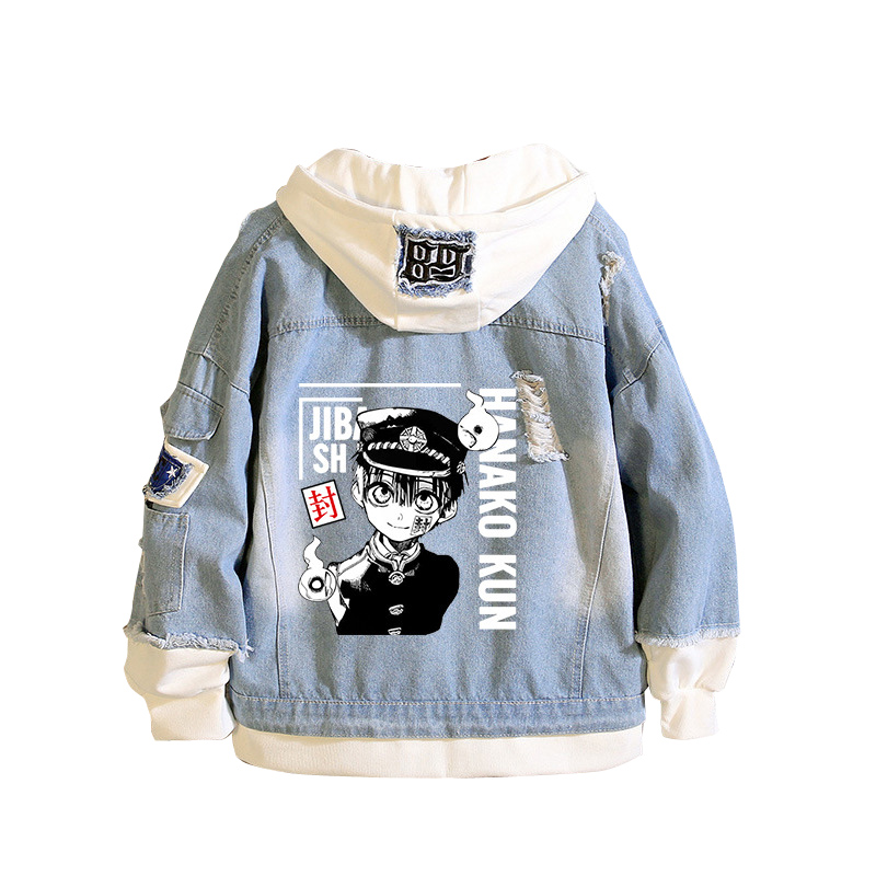 Bound Toilet Hanako-kun Demin  - Embroidery Jacket Jeans recensione e prezzo