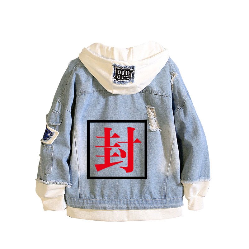Bound Toilet Hanako-kun Demin  - Embroidery Jacket Jeans recensione e prezzo