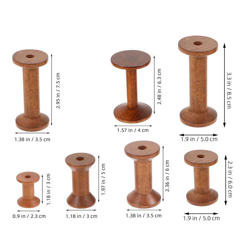 7 pezzi di bobine di legno vin - Embroidery Threads recensione e prezzo