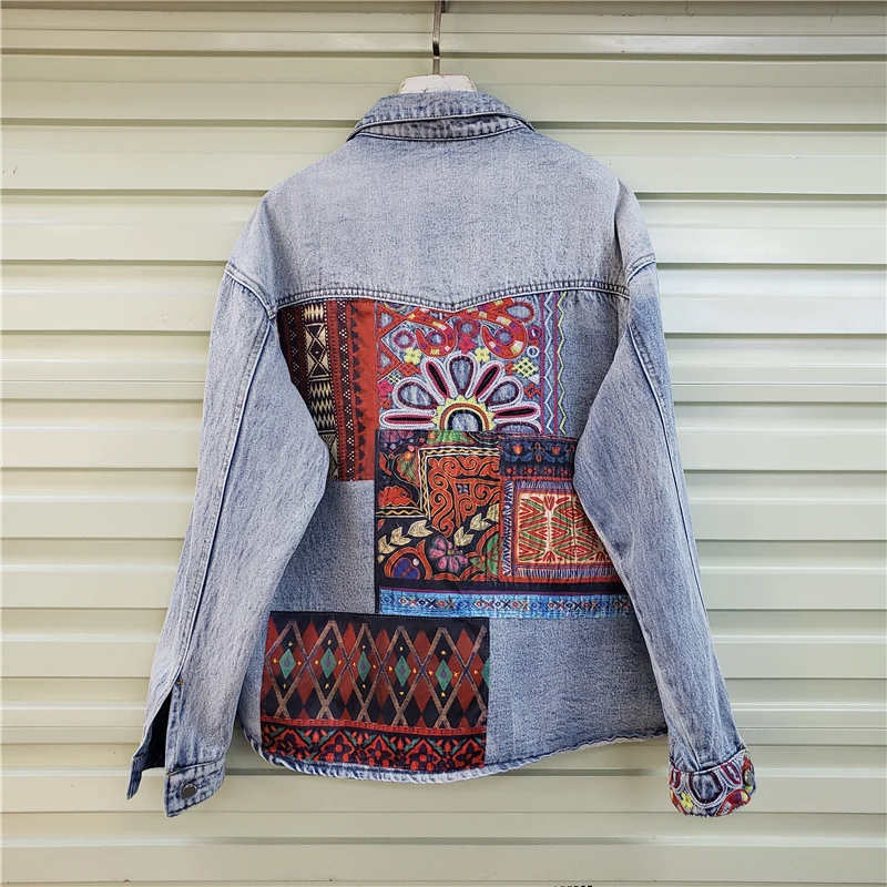Giacca di jeans con tasca gran - Embroidery Jacket Jeans recensione e prezzo