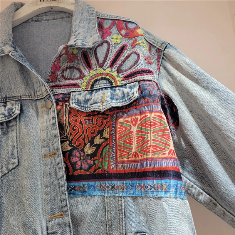 Giacca di jeans impiombata con - Embroidery Jacket Jeans recensione e prezzo