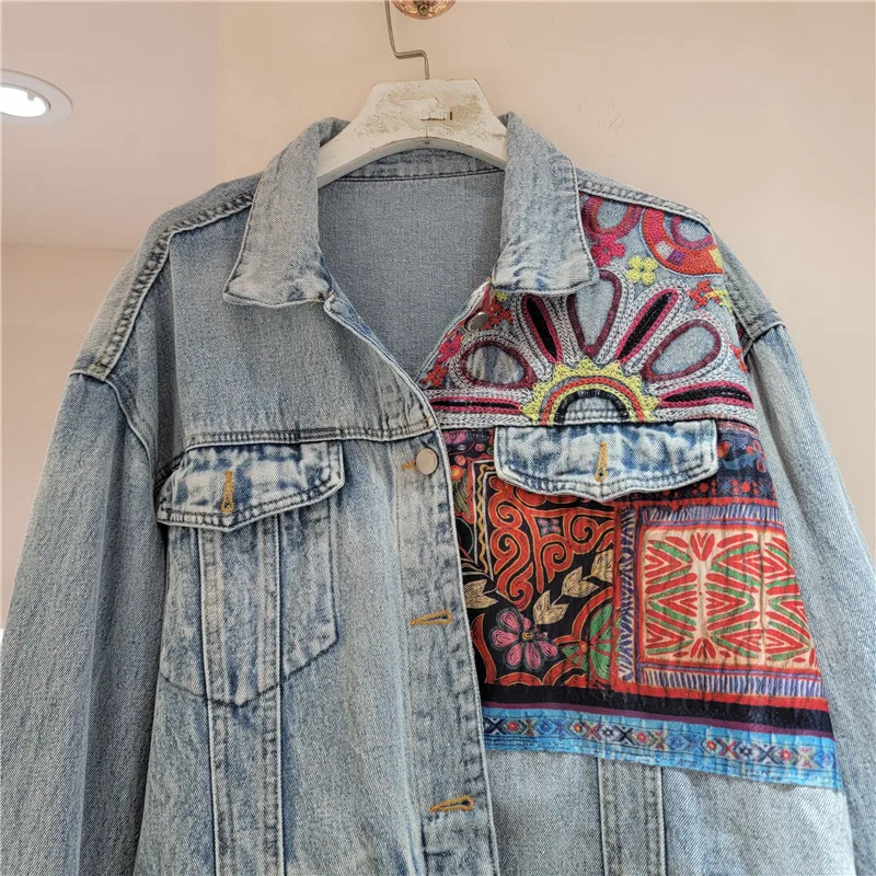 Giacca di jeans impiombata con - Embroidery Jacket Jeans recensione e prezzo