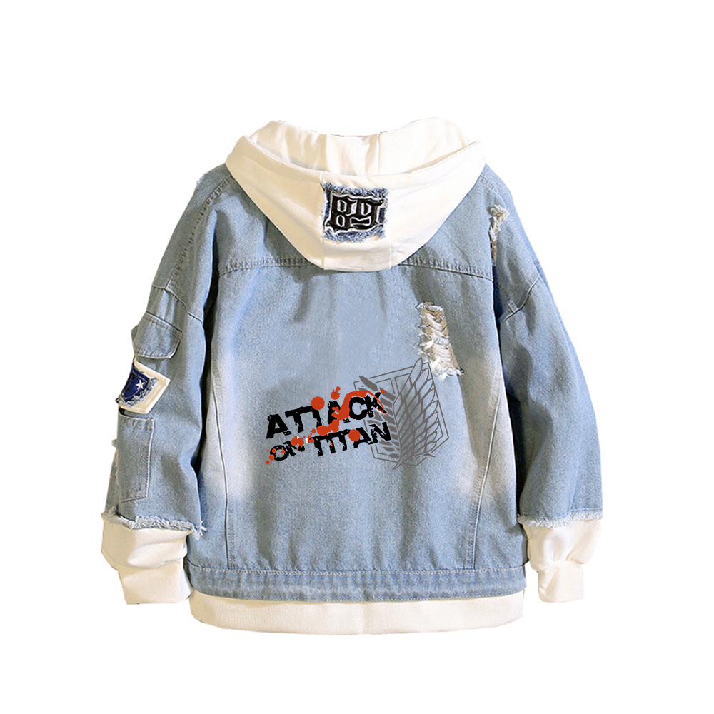 Attack on Titan Anime Giacche  - Embroidery Jacket Jeans recensione e prezzo