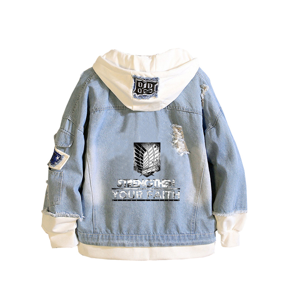 Attack on Titan Anime Giacche  - Embroidery Jacket Jeans recensione e prezzo