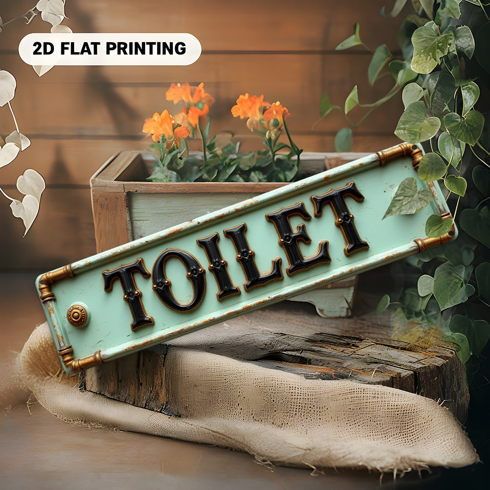 Targa per WC piatta e vintage  - Embroidery Wall Art recensione e prezzo